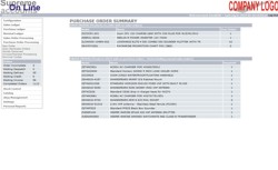 on line accounting system. Purchase order processing dashboard